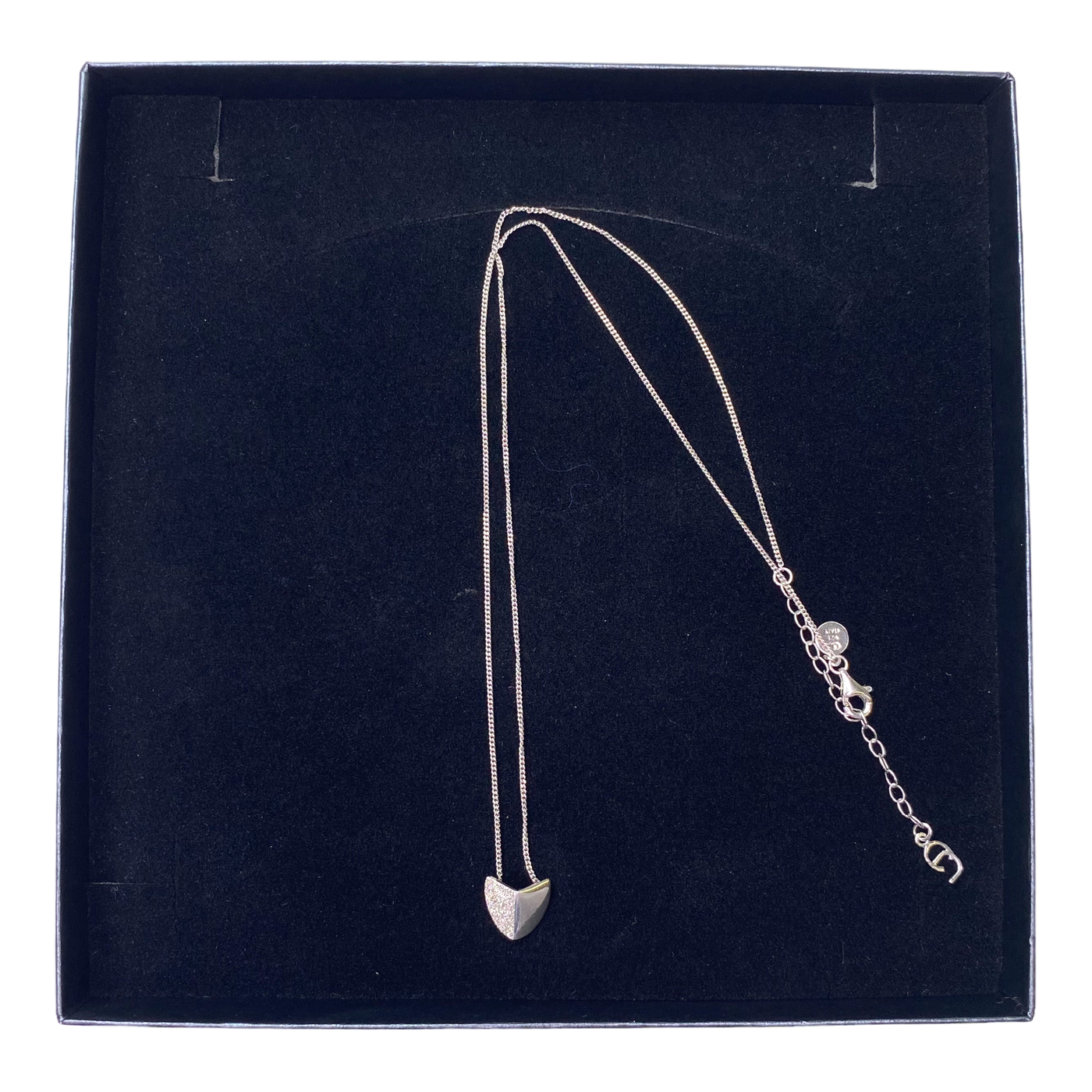 CU jewellery Roof big pendant necklace, silver | onesize