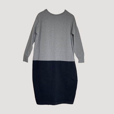 Papu split dress, grey/black | woman XS