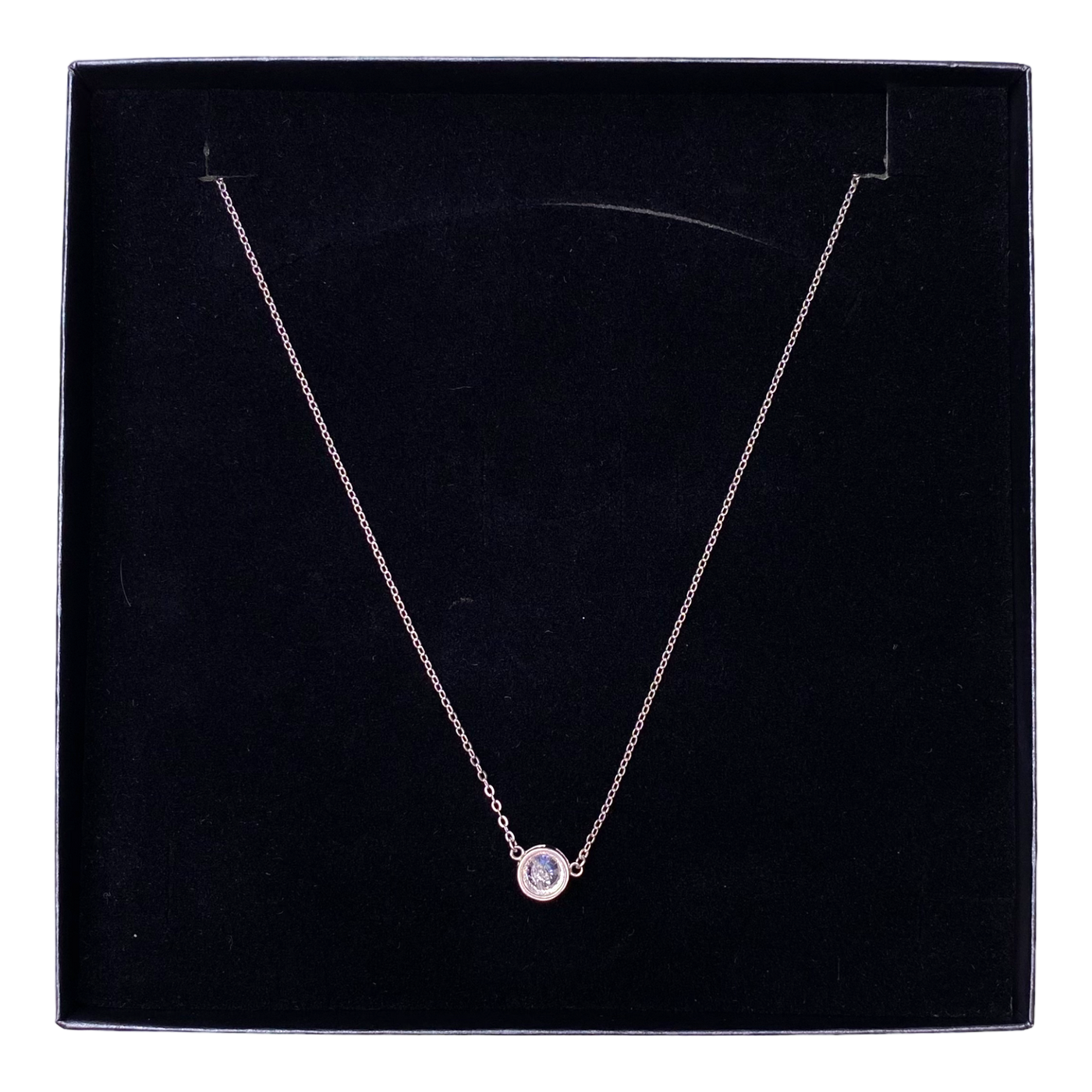 CU jewellery cubic big pendant necklace, silver | onesize
