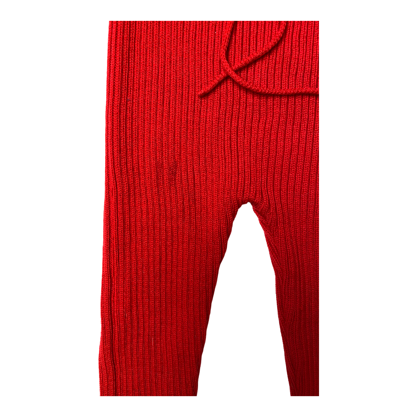 Metsola merino knitted leggings, red | 86/92cm