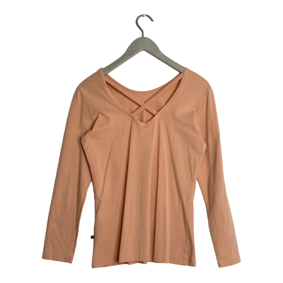 Kaiko cross shirt, peach | woman M