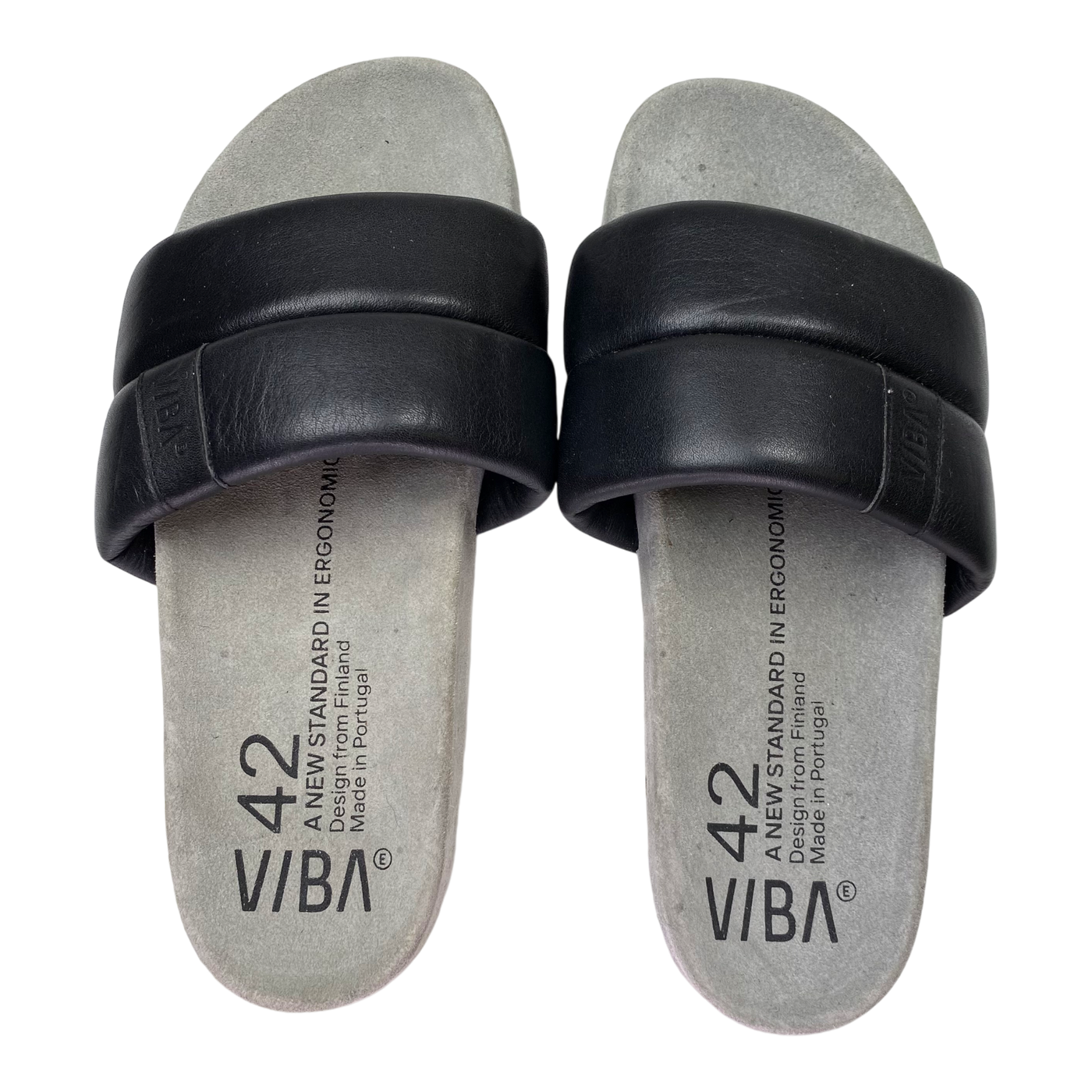 VIBAe Porto leather sandals, black | 42