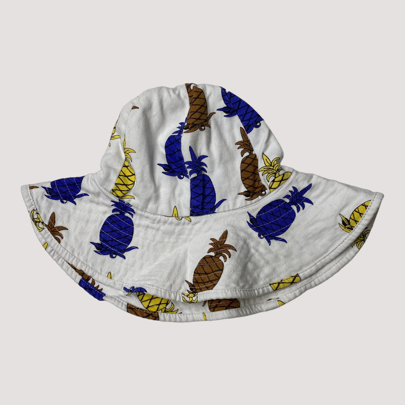 Mini Rodini summer hat, white | 52/54cm