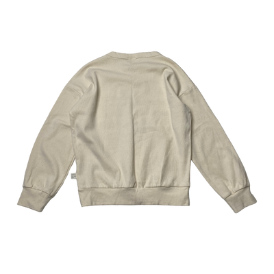 Mainio rib sweatshirt, wheat | 134/140cm