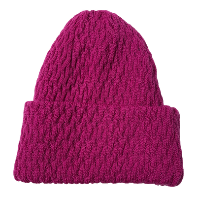 Mainio merino honeycomb beanie, purple | junior/adult