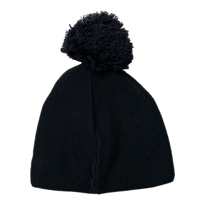 Metsola knitted cotton beanie, black | 3-5y