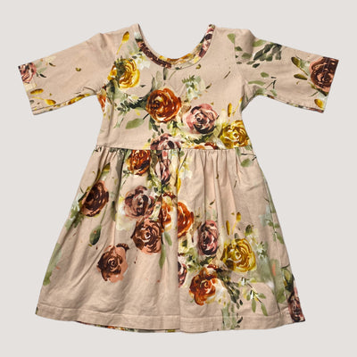 Kaiko dress, rose yard  | 86/92cm