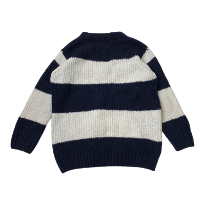 Bobo Choses knitted cardigan, stripes | 134cm