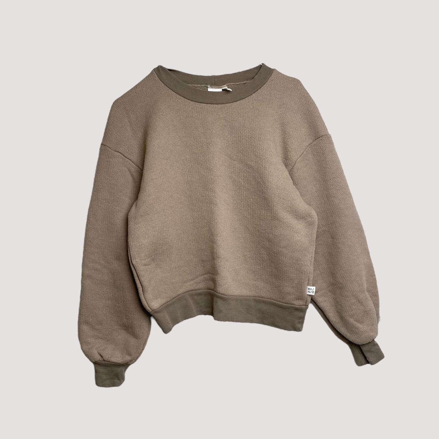 chunky sweatshirt, tan | woman XS