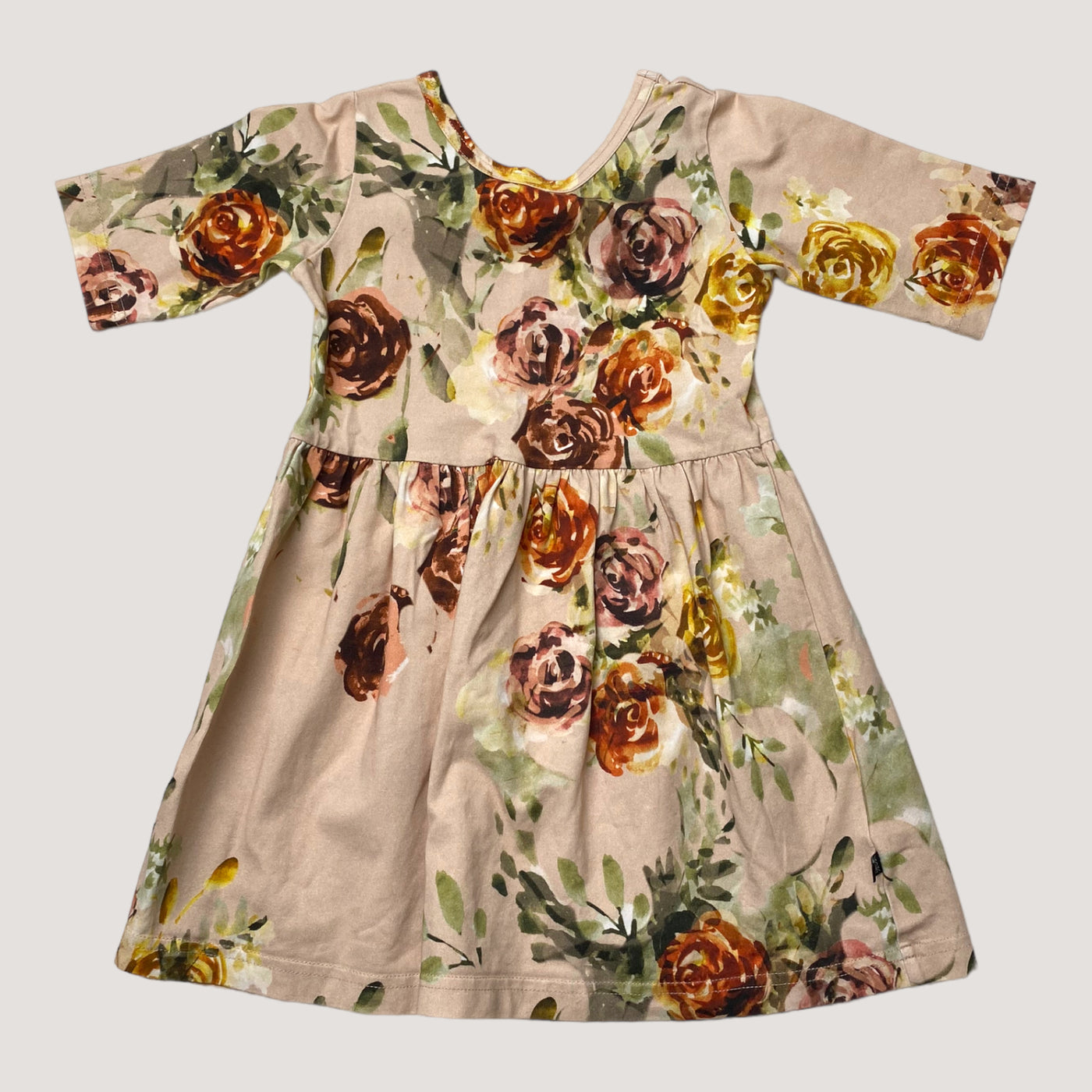 Kaiko dress, rose yard  | 86/92cm