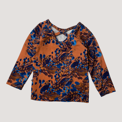 Kaiko cross shirt, autumnal | 86cm