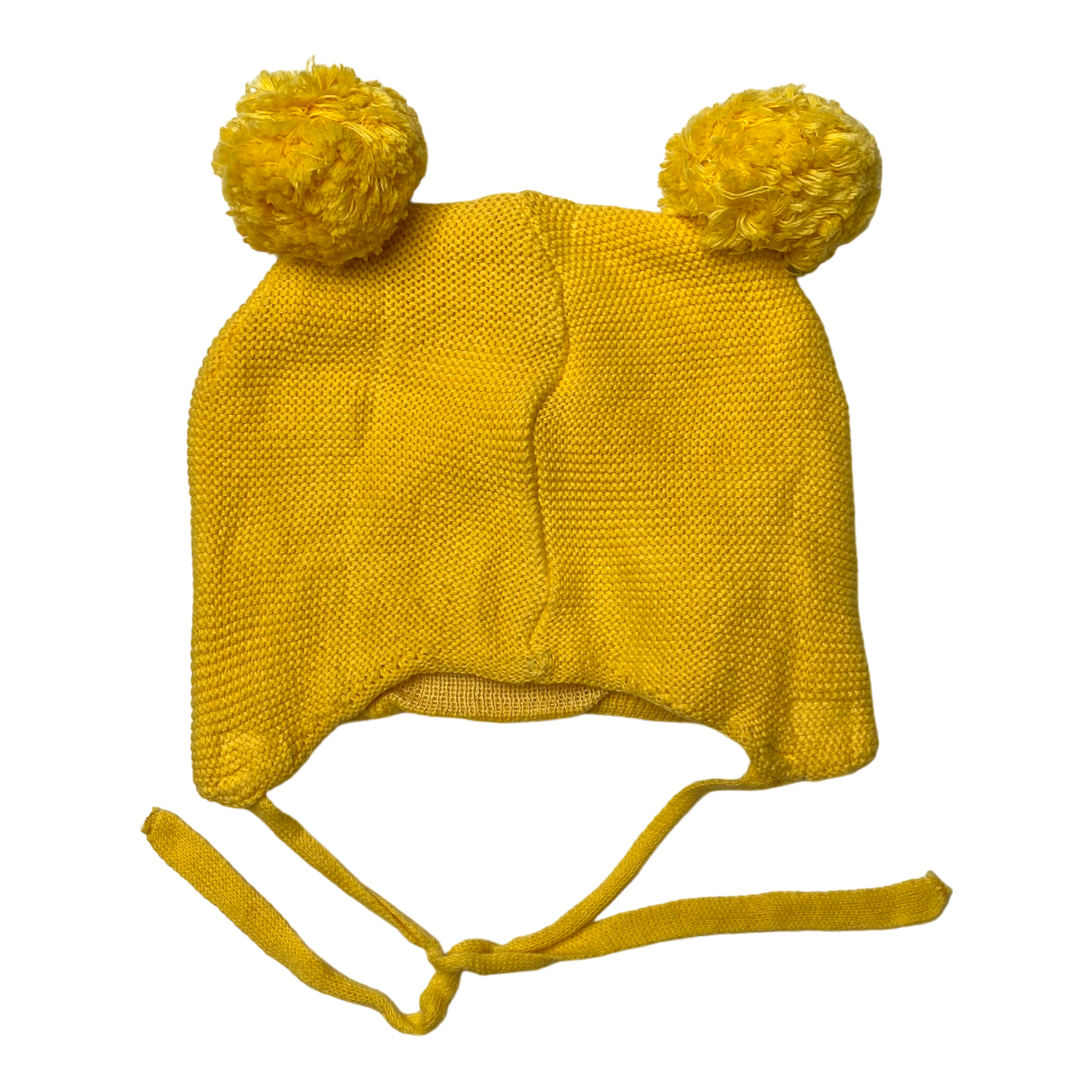 Metsola knitted cotton beanie, canary | 3-4y