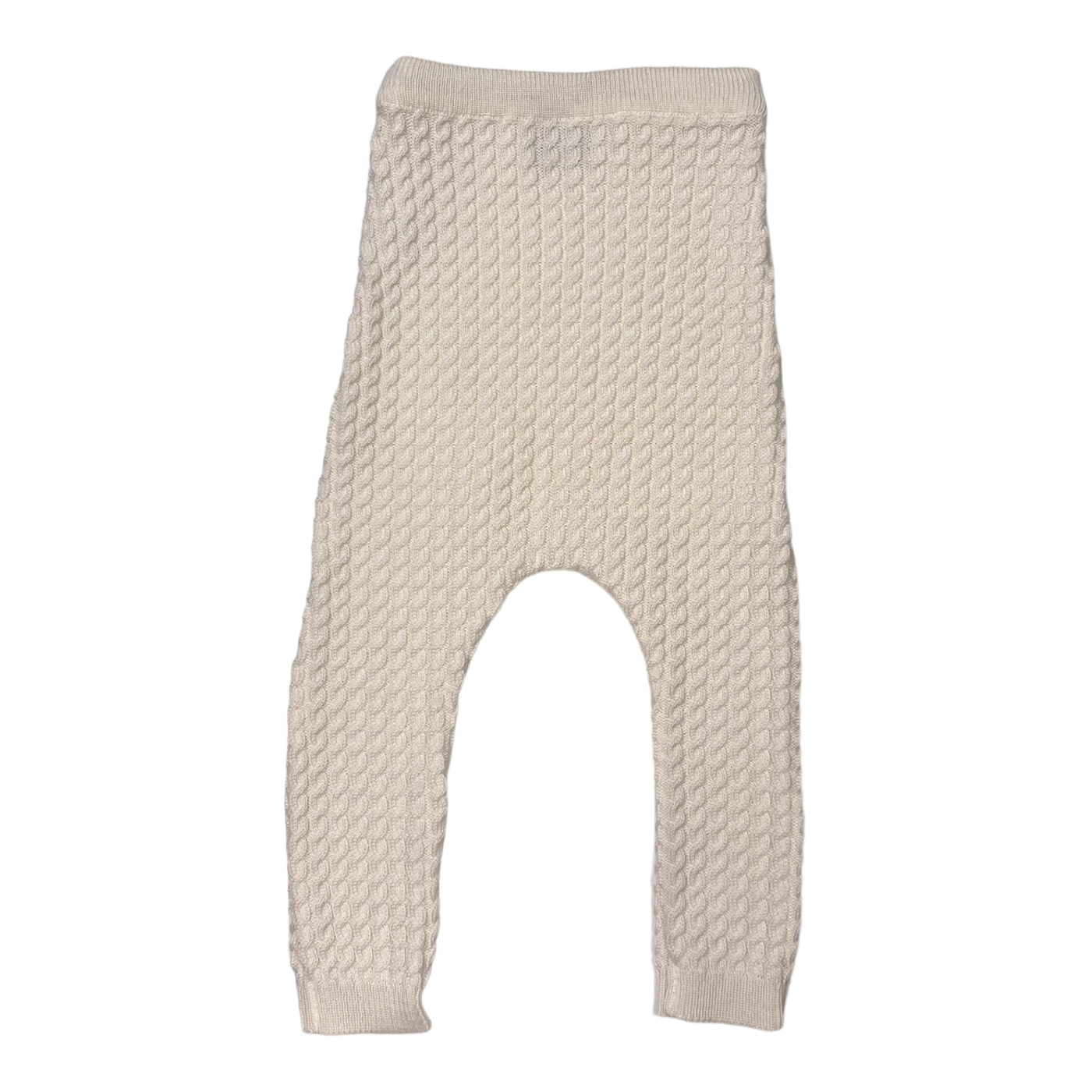 Gugguu knitted merino leggings, ivory | 74/80cm