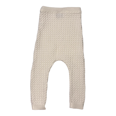 Gugguu knitted merino leggings, ivory | 74/80cm