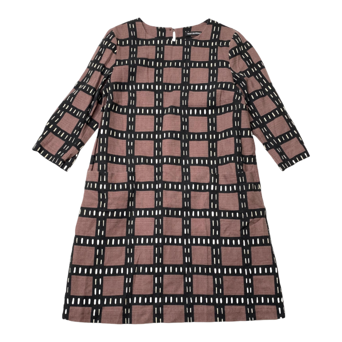 Marimekko Akilina dress, chocolate | woman 32