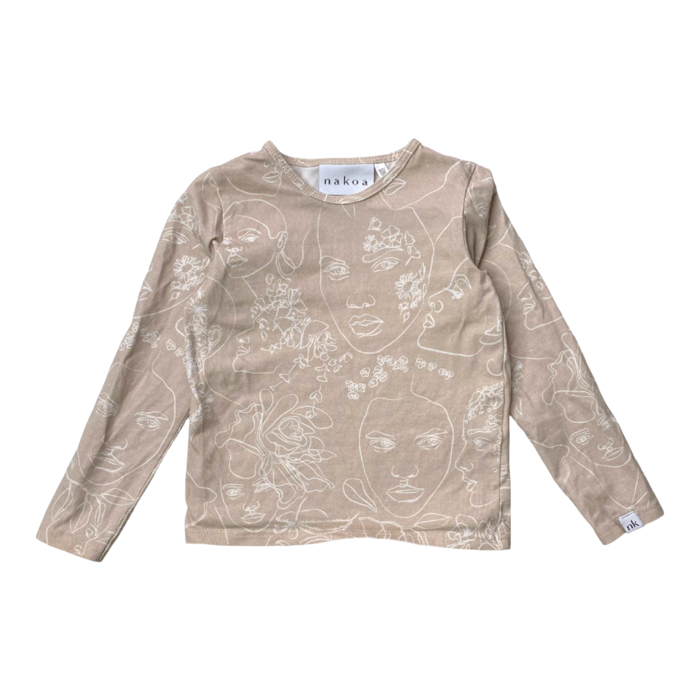 Nakoa shirt, beige | 92/98cm