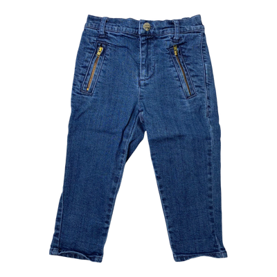 Mini Rodini jeans, royal blue | 80/86cm