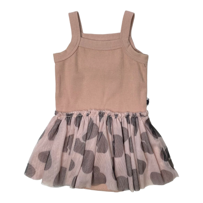 Huxbaby body tulle dress, hearts | 80/86m