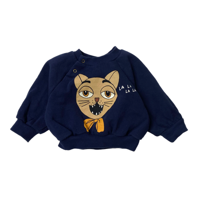 Mini Rodini sweatshirt, cat | 56/62cm