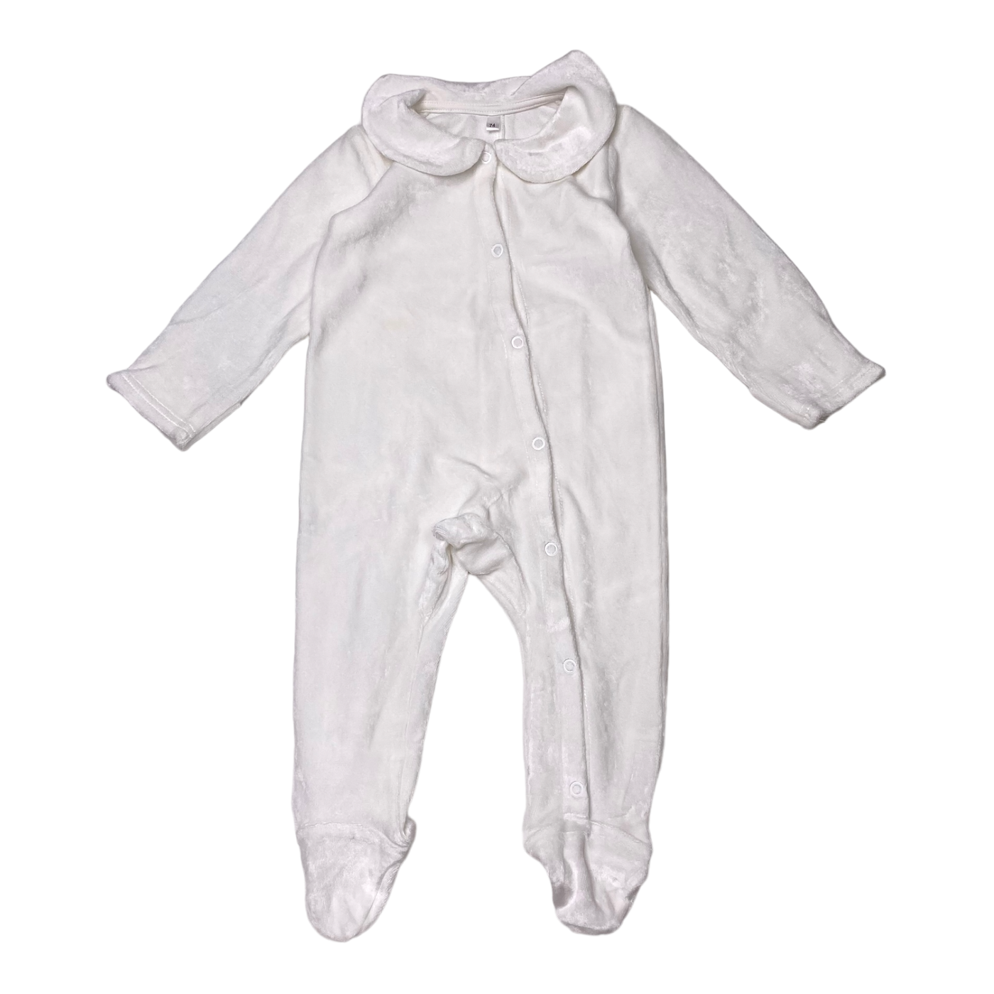 Gugguu terry jumpsuit, white | 74cm