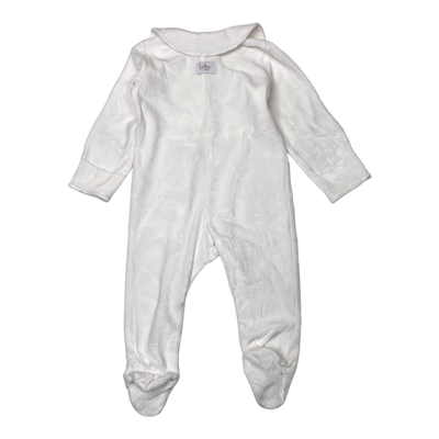 Gugguu terry jumpsuit, white | 74cm