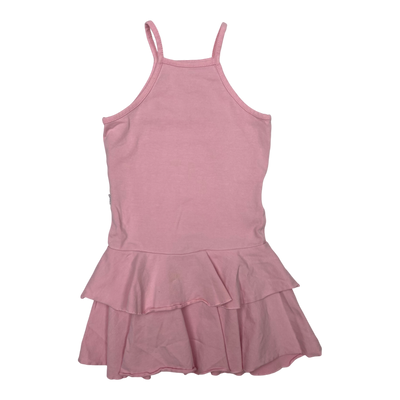 Gugguu spagetti frilla dress, pink | 92cm