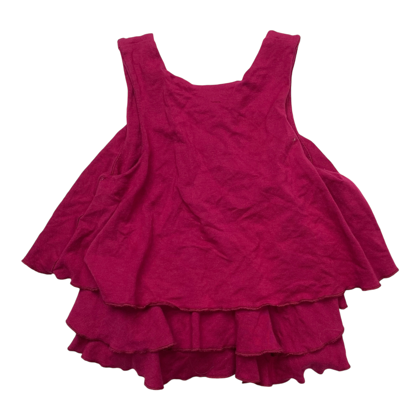 Gugguu frilla top, fuchsia | 80cm