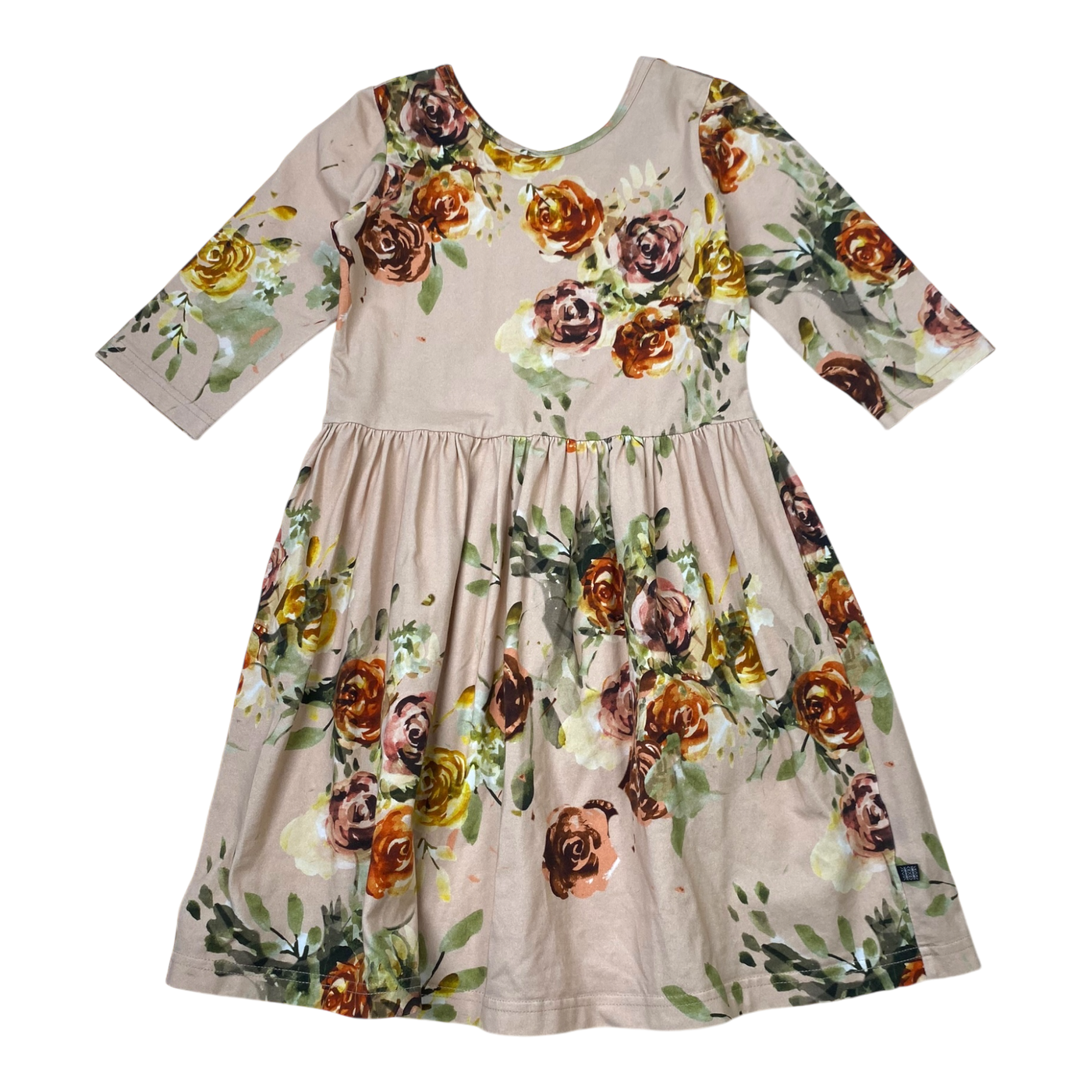 Kaiko dress, rose yard | 122/128cm