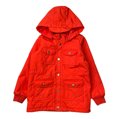 Mini Rodini quilted jacket, red | 116/122cm