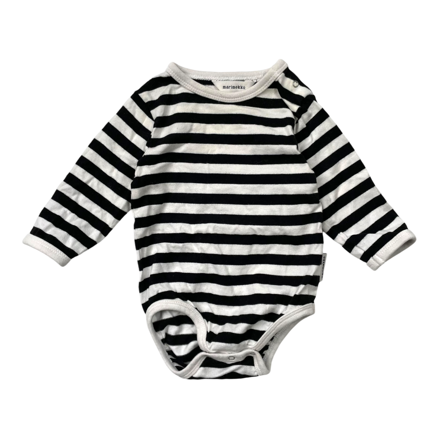 Marimekko stripe body, black and white | 62cm