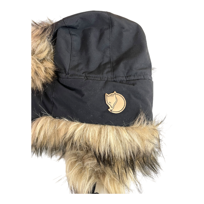 Fjällräven nordic heater winter hat, black | M