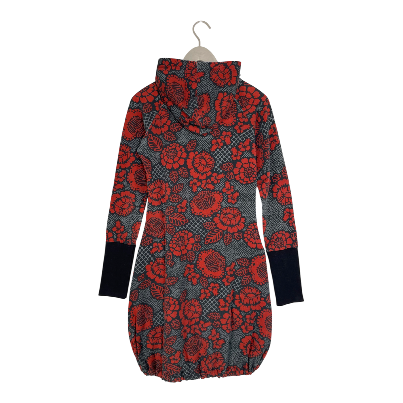 Ommellinen hoodie tunic, flower | woman M