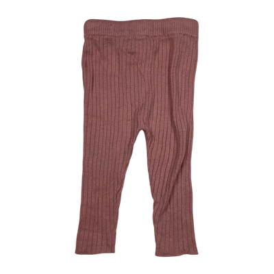 Molo knit leggings, old rose | 68cm