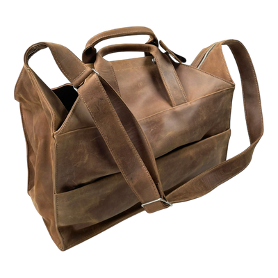 Harold's Bags ‭dothebag travel bag, mocha brown