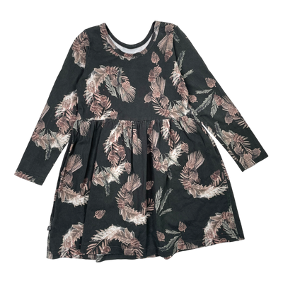 Kaiko dress, leaves | 110/116cm