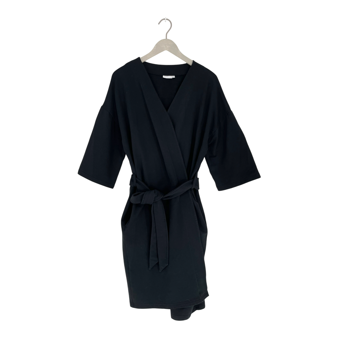 Riva Clothing jersey wrap dress, black | woman S/M