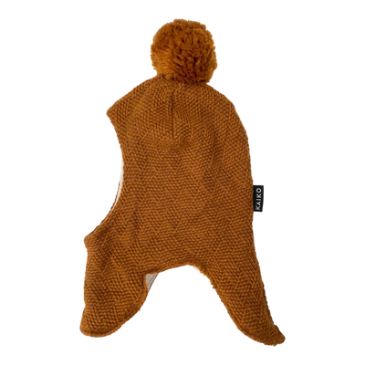 Kaiko grid balaclava, caramel brown | 1,5-5y