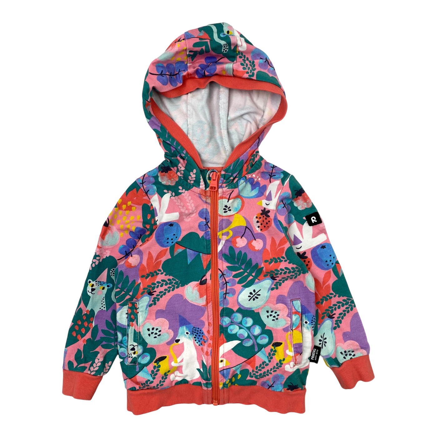 Reima suojaaja zip hoodie, animals | 92cm