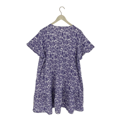 Kaiko muslin frill button dress, flowers | woman XL