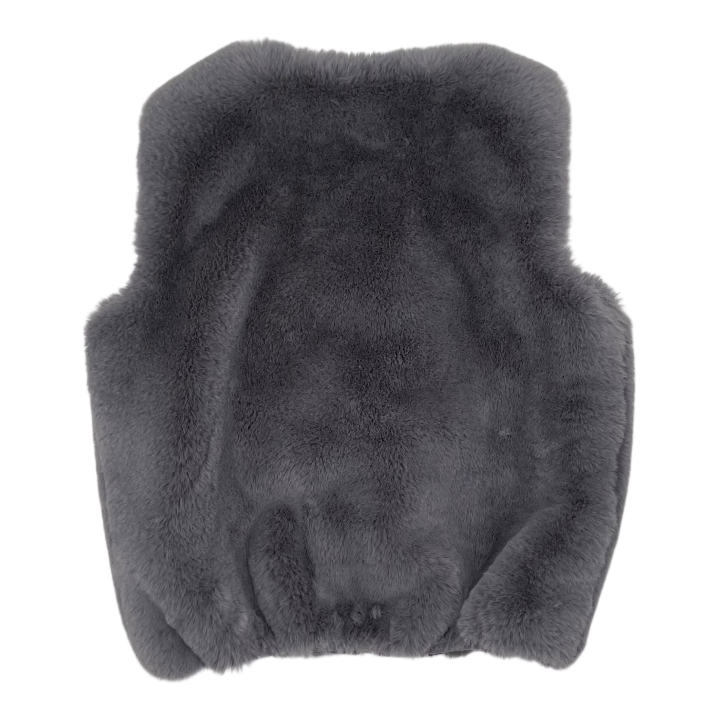 Bobo Choses baby faux fur vest, grey | 10-11y