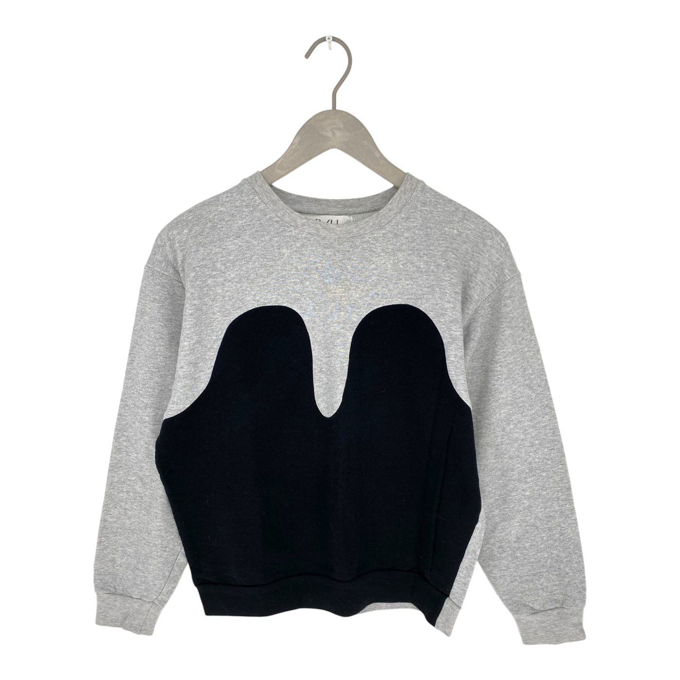 R/H mickey sweatshirt, grey/black | woman S