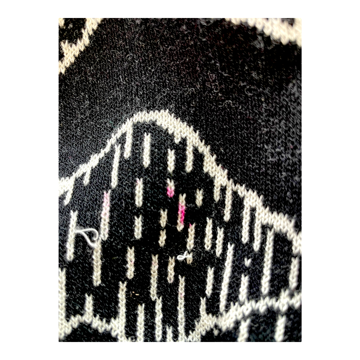 Uhana merino wool leggings, black/white | woman S