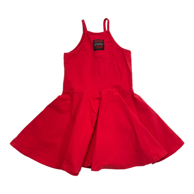Gugguu spagetti frilla dress, red | 98cm