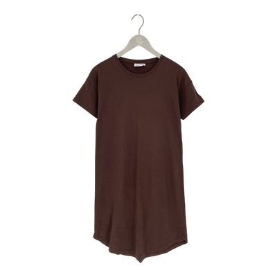 Toive t-shirt dress, dark brown | woman XS