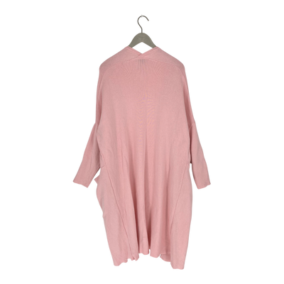 Papu long split cardigan, pink | woman XS/S