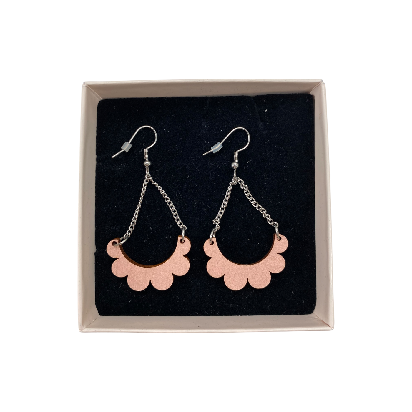 Maanantaimalli kaarella mini earrings, pink