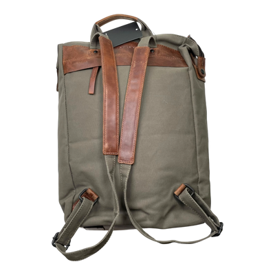 Harold's Bags wax backpack, khaki/brown