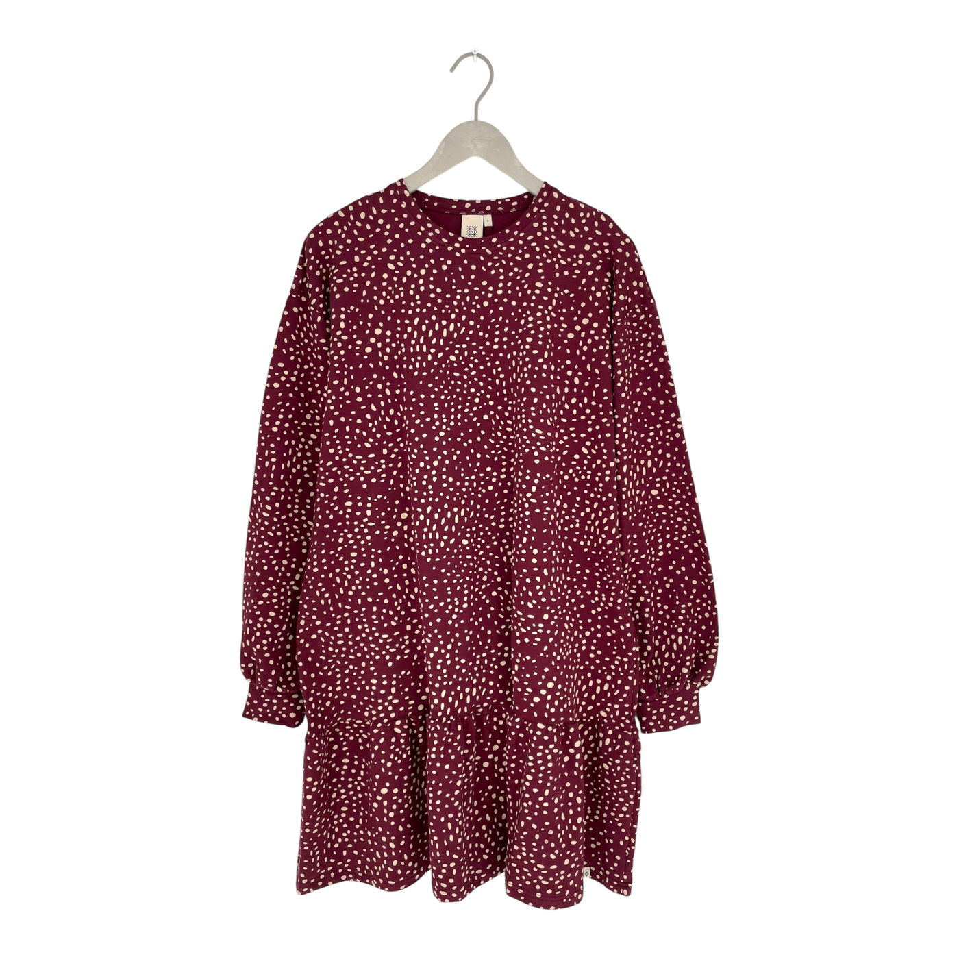 Kaiko ruffle sweat dress, wild dots | woman M