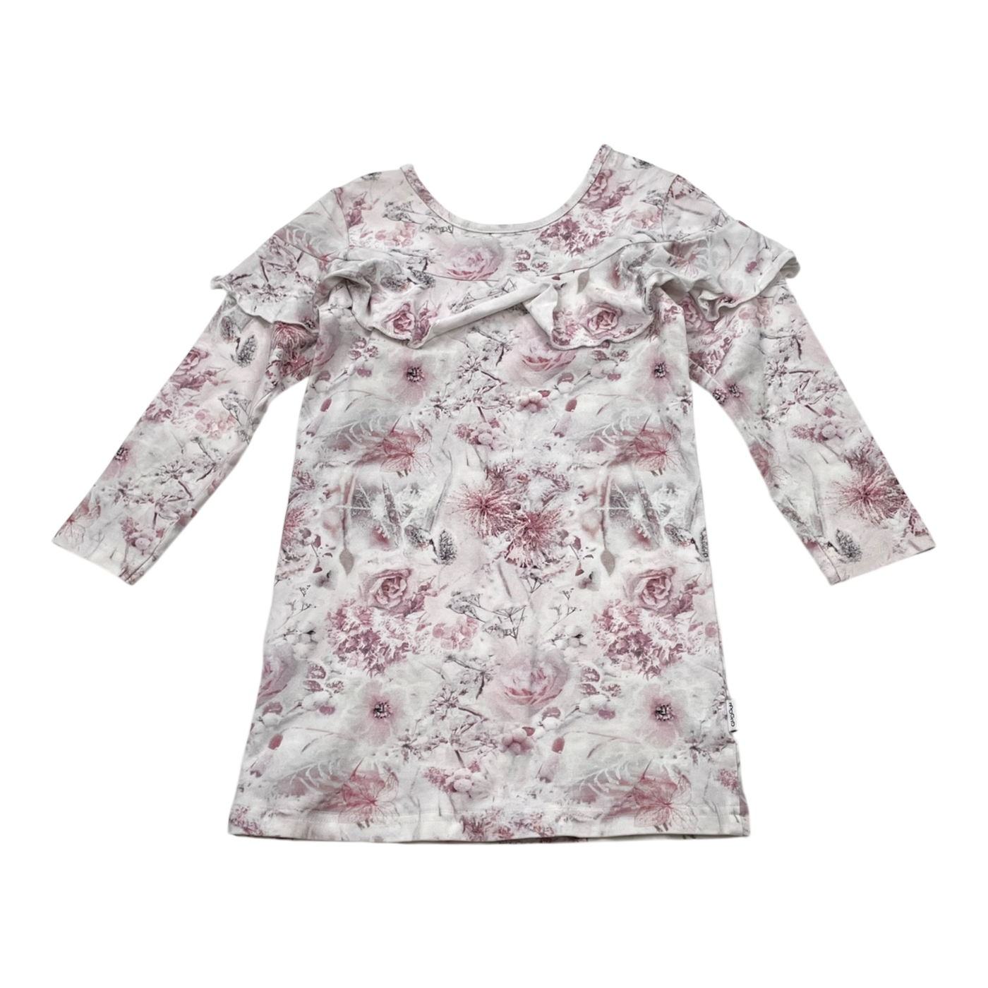 Gugguu frill shirt, flower | 92cm