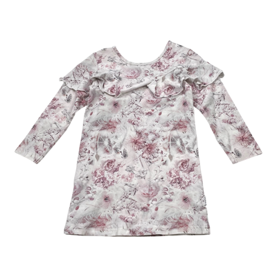 Gugguu frill shirt, flower | 92cm